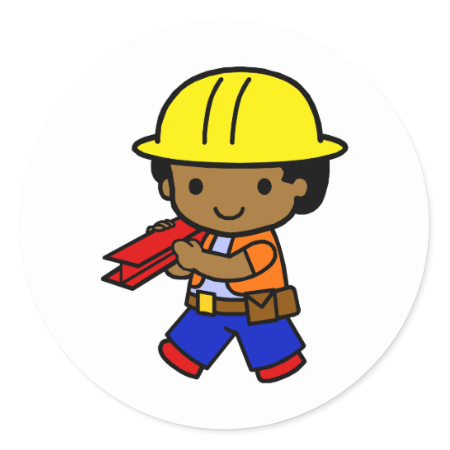 Construction Boy Stickers
