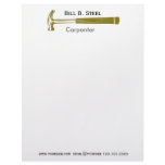 Construction Builder Carpenter letterhead