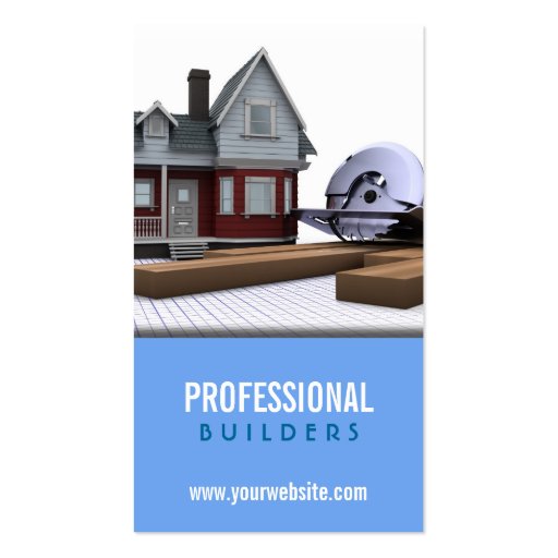 Construction / Builders Business Card (front side)