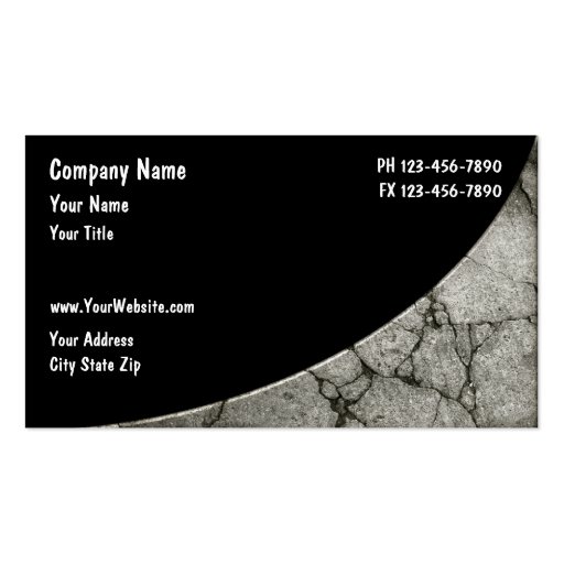 Construction Business Card (front side)