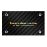 Construction business card