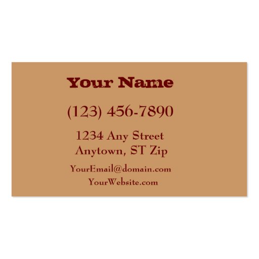 Construction Business Card (back side)