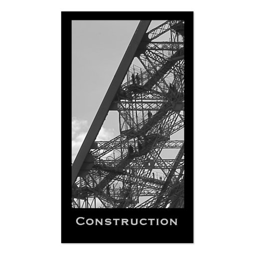 Construction Business Card (front side)