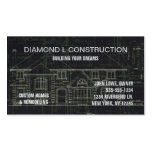 Construction business card Black