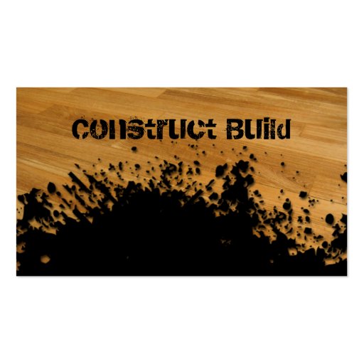 Construction Business Card Splash Wood Flooring