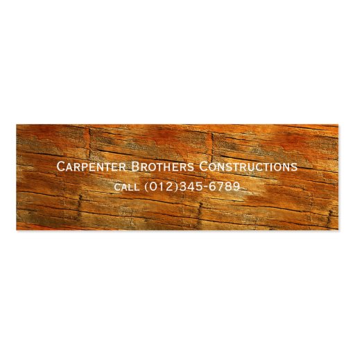 construction business card templates (front side)