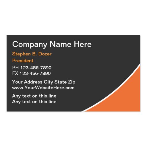 Construction Business Cards