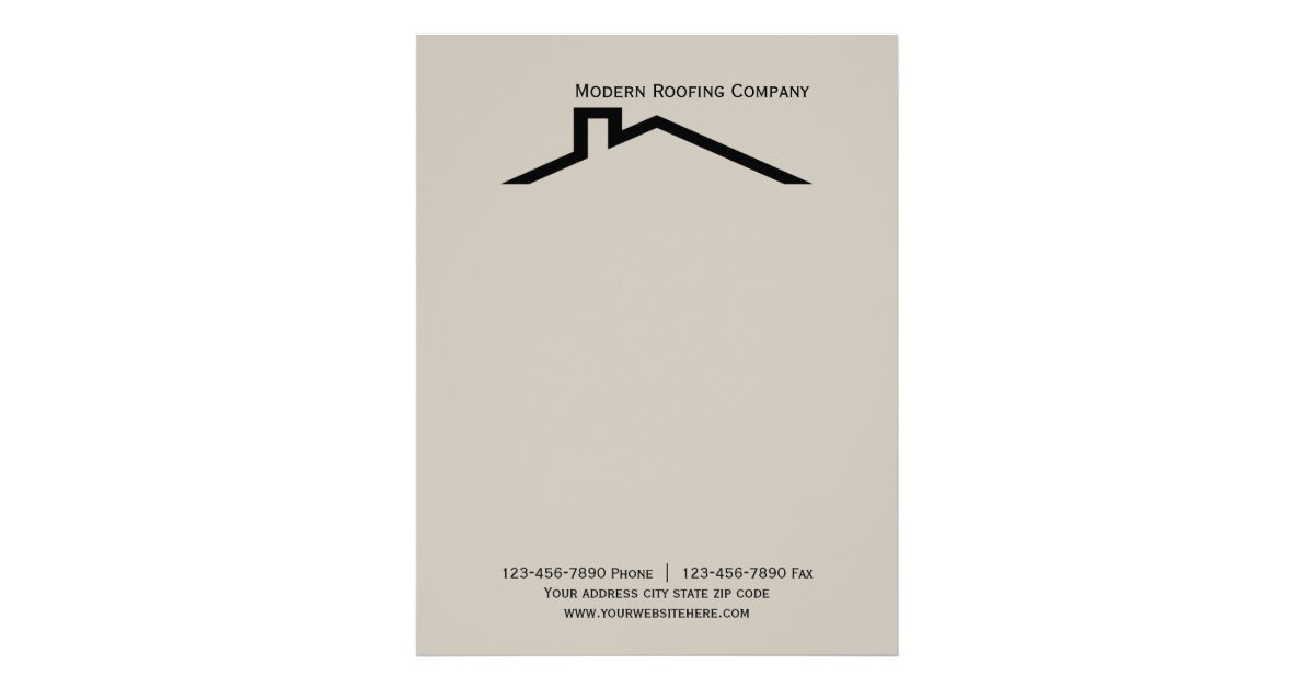 Construction Business Letterhead | Zazzle