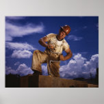 Construction Carpenter, 1942 Print