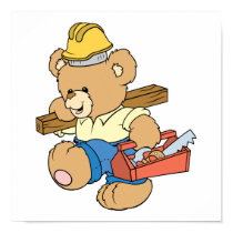 Construction Carpenter Bear posters