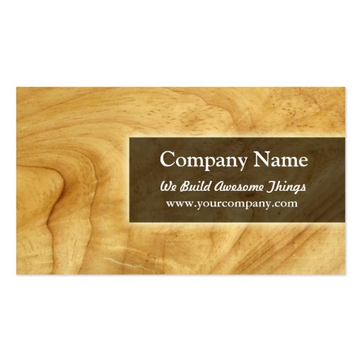 Construction carpentry Double Sided Standard Business Cards Pack Of 