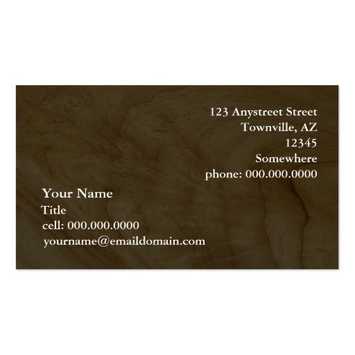 construction/carpentry business card template (back side)