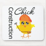 Construction Chick mousepads