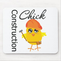 Construction Chick mousepads