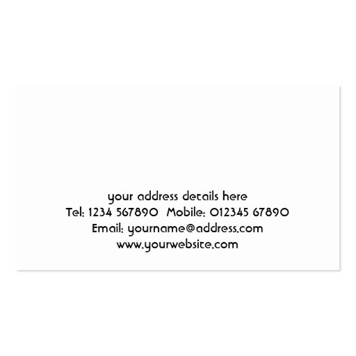 Construction Company Business Card (back side)