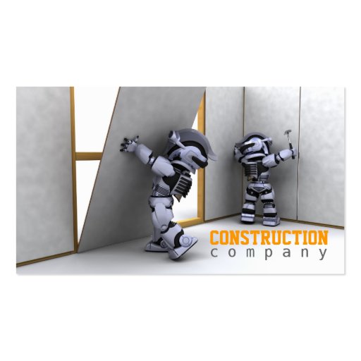 Construction Company Business Card (front side)