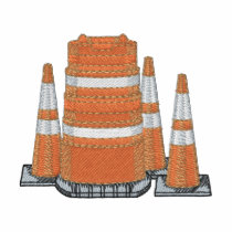 Construction Cones and Barrel embroidered shirts by ZazzleEmbroidery Construction Cones and Barrel embroidered shirts