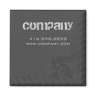 Construction Contractor Magnet Grunge Gray magnet