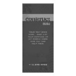 Construction Contractor Rack Card Grunge Gray