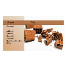 construction / demolition business card template