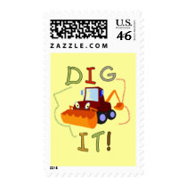 Construction Dig It T-shirts and Gifts Postage Stamp