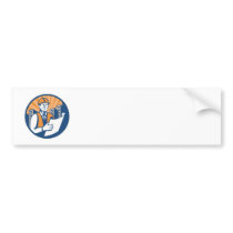 Construction Engineer Architect Foreman Retro Bumper Stickers