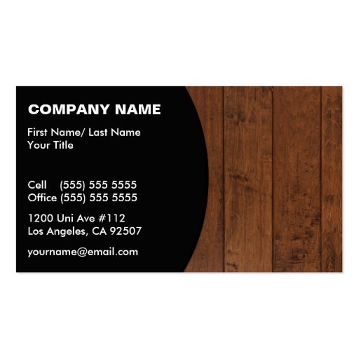 Construction/Flooring Business Card (front side)