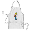 Construction Foreman on Cellphone Apron by stick_figures Construction Foreman on Cellphone Apron