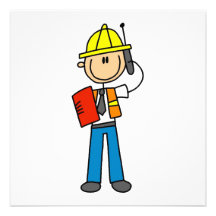 Construction Foreman T-shirts and Gifts Announcement