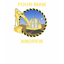 Construction Four-man birthday t-shirts