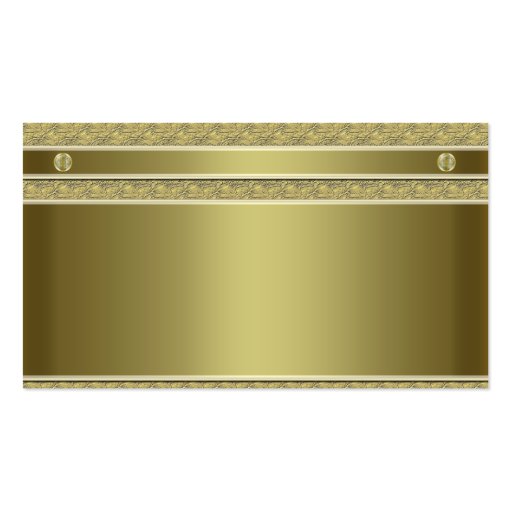 Construction Gold Metal Embossed Business Card Templates (back side)