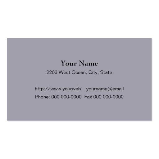 Construction Hammer Business Card Template (back side)