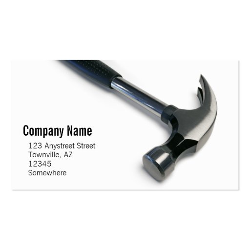 construction/handyman business card templates (front side)