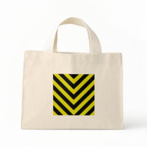 Construction Hazard Stripes Canvas Bag