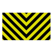 Construction Hazard Stripes Business Cards