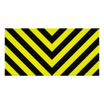 Construction Hazard Stripes Photo Greeting Card