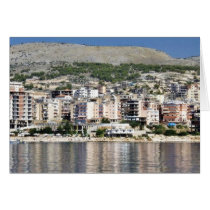 Construction In Sarande Town In Albania Greeting Card