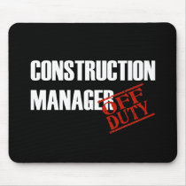CONSTRUCTION MANAGER DARK mousepads