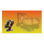 Construction Mechanical Digger Excavator business cards