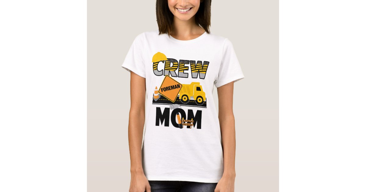 Construction Mom Shirt Birthday Shirt Dump Truck Zazzle 3544