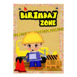 Construction Party invitations