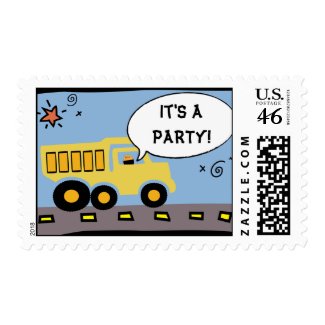 Construction Party Postage stamp