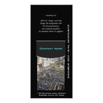 Construction property flyer commercial rack card