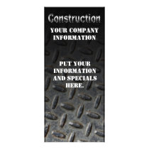 Construction rack card rack cards