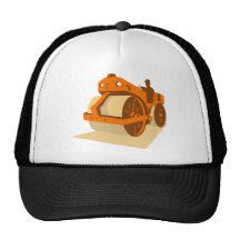 construction road roller retro hats