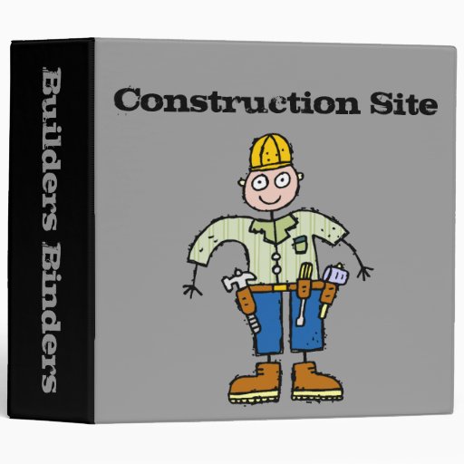 Construction Site Binder Zazzle