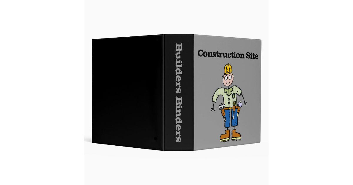 Construction Site Binder Zazzle
