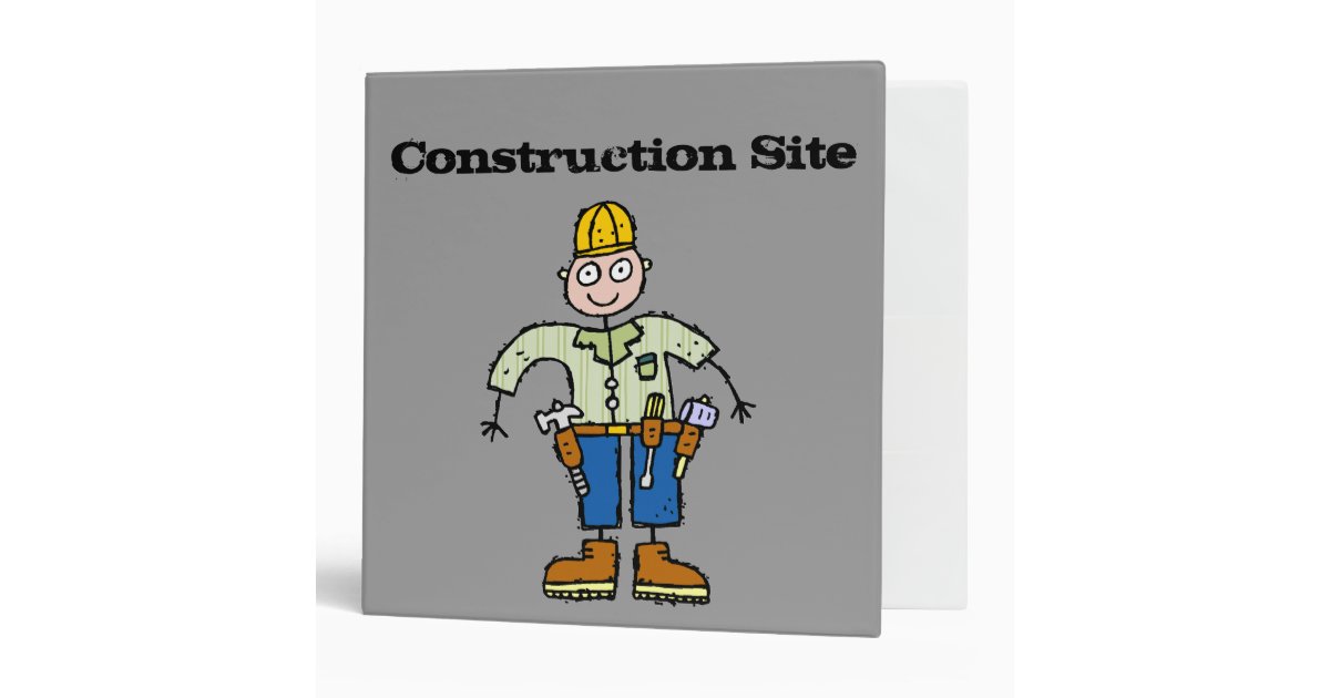 Construction Site Binder Zazzle