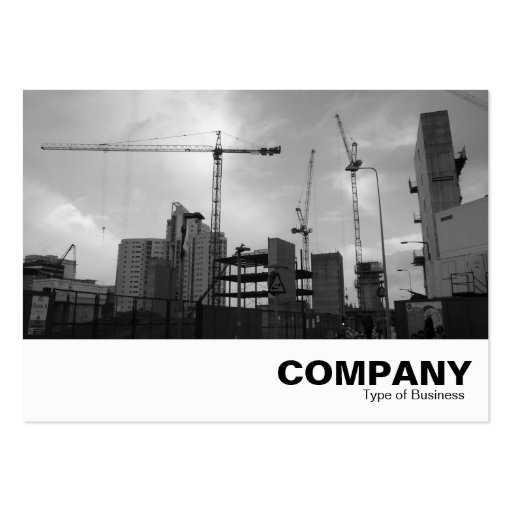 Construction Site Business Card Template (front side)