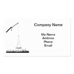 Construction Site with Crane business cards